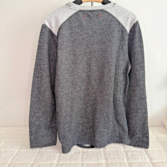 Tommy Bahama Mens Large Grey Long Sleeve Crew Neck Cotton Blend Pullover Sweater - Picture 2 of 12